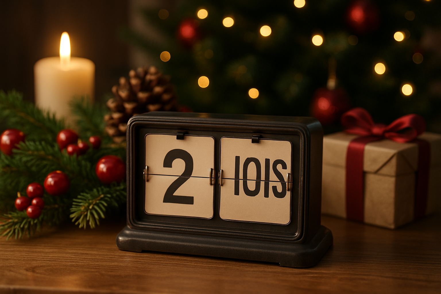 how many hours until christmas - Illustration